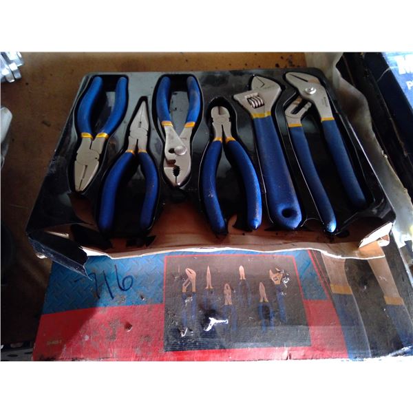 Mastercraft wrench and plier set in orginal packaging appear unused