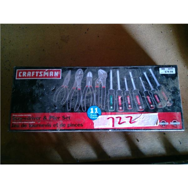 Craftsman screwdriver and plier set ( original pkg) ( 11 pieces)