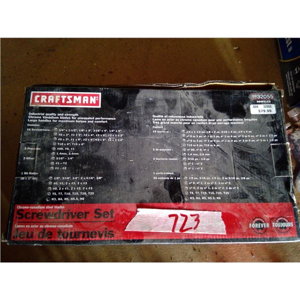 Craftsman screwdriver set ( 55 pieces) in orginal packaging