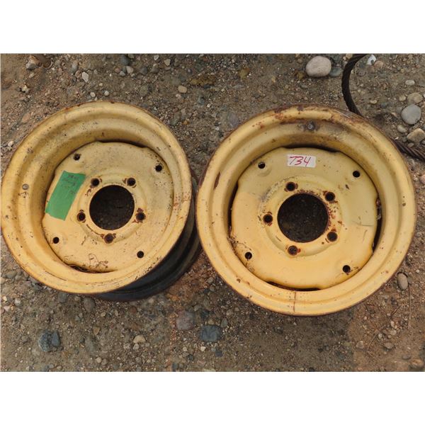 2 Round Baler Rims 15"
