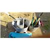 Image 3 : Mop bucket, 2 pails, tent and asst tools