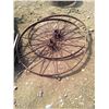 Image 1 : 2 steel wheels ( 52.5 and 53 " diameter)