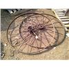 Image 1 : 2 steel wheels 52.5 and 53.5 " diameter)