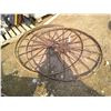 Image 2 : 2 steel wheels 52.5 and 53.5 " diameter)