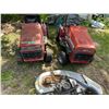 Image 1 : Two Honda 3818 Riding lawn mowers with one deck 38" cut 13 HP liquid cooled engine. One needs a star