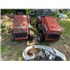 Image 2 : Two Honda 3818 Riding lawn mowers with one deck 38" cut 13 HP liquid cooled engine. One needs a star