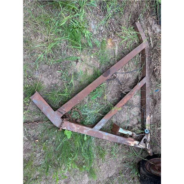 Trailer tongue and coupler - heavy duty, 5' wide X 5'6" long - made with 1/4" steel