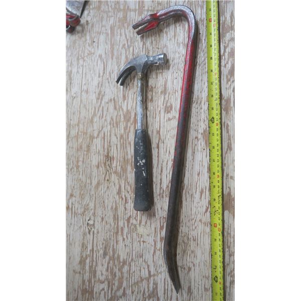 hammer and crowbar