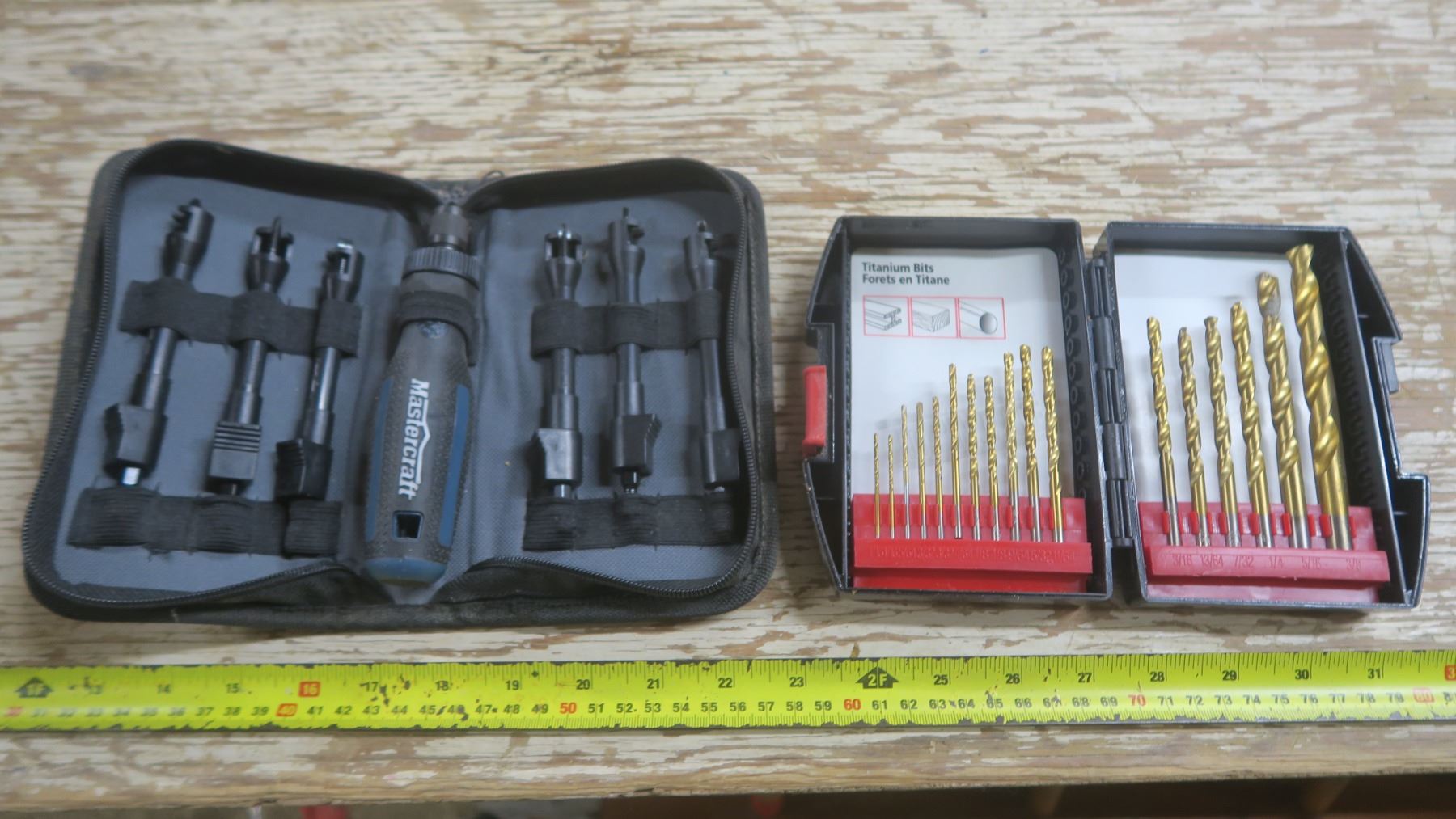 mastercraft specialized screwdriver set and jobmate drill bit set