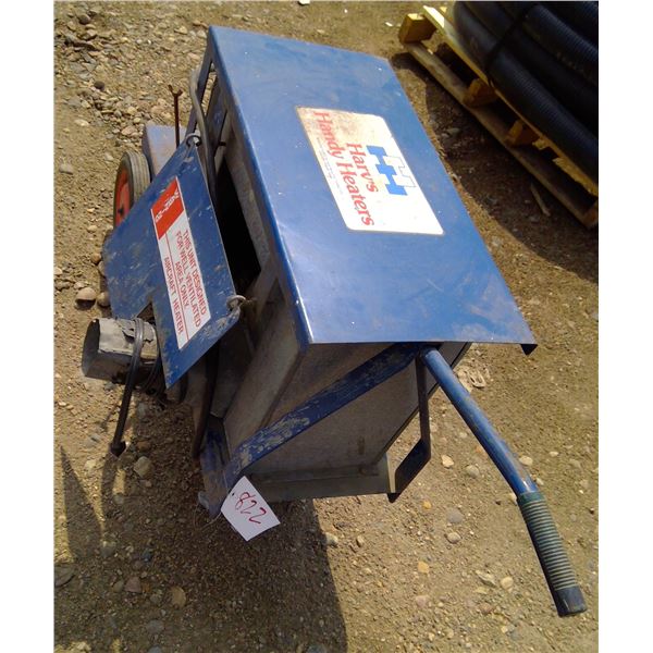 Harv's Handy Heater propane with electric blower- needs regulator