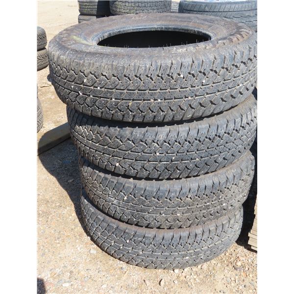 Set of 4 245/75R17 112T Bridgestone Dueler A/T tires
