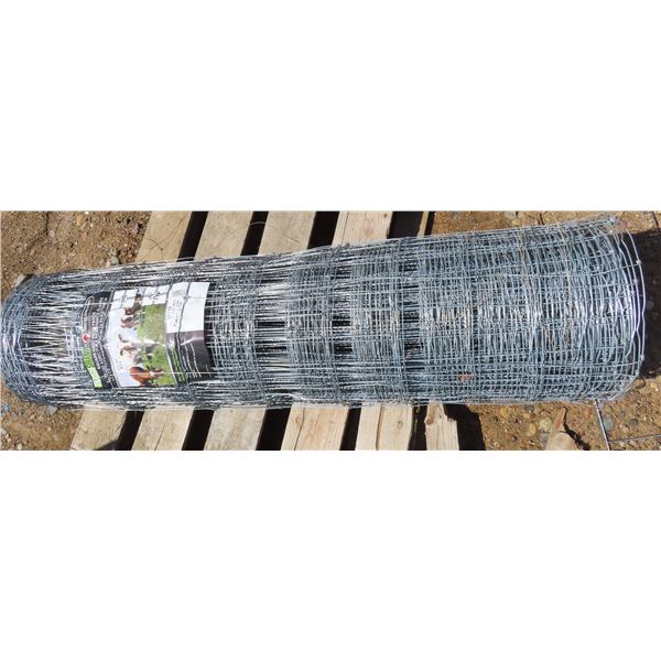 Roll of Tough Strand Square knot field fence 33713 14ga Gr125 - 50" high