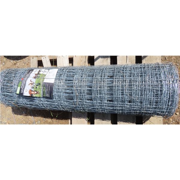 Roll of Tough Strand Square knot field fence 33713 14ga Gr125 - 50" high