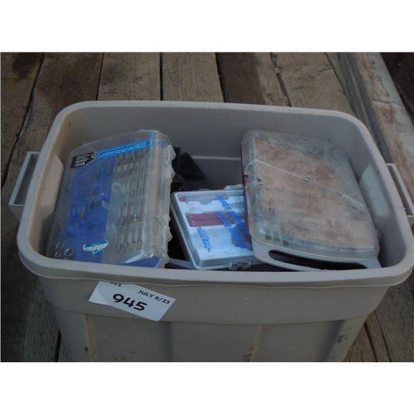 Large Container of assorted tools & hardware