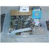 Image 5 : Assorted electrical hardware, small chain, marbles etc