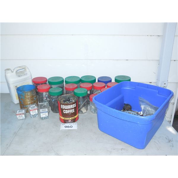 Large Assortment of Fasteners and Hardware