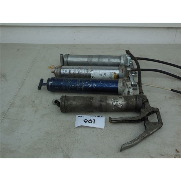 Lot of grease guns