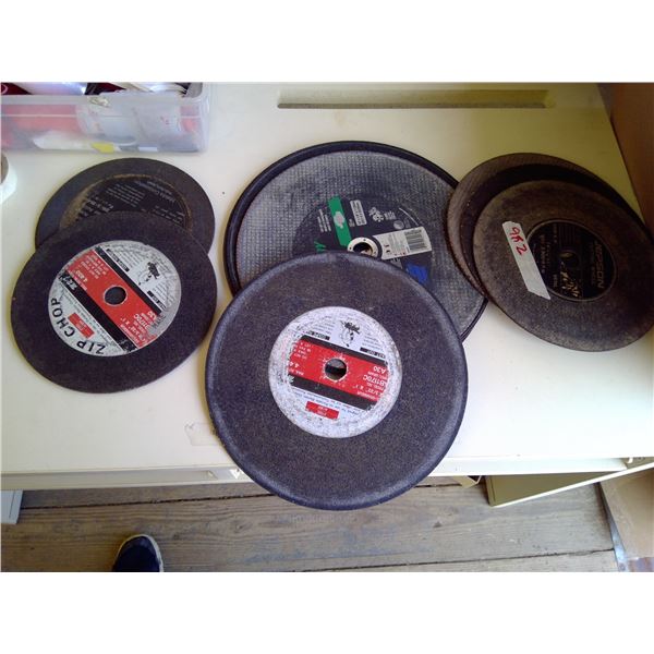 Assorted cutting wheels