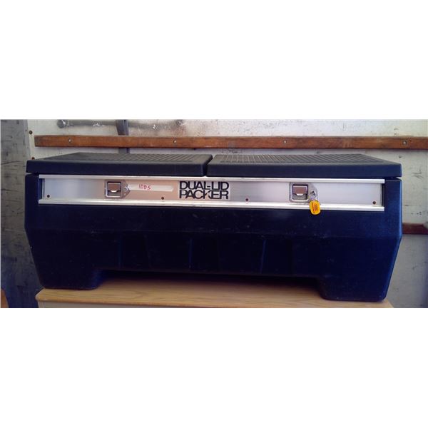 Dual lid packer including contents and keys