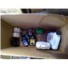 Image 2 : Box of asst fluids and lubricants with funnels