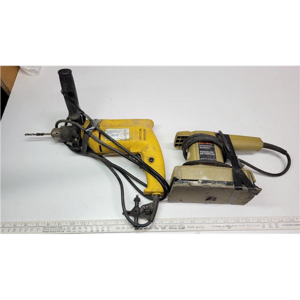 Power Drill and Electric Finishing Sander