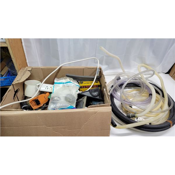 Box of Assorted Bits and Bobs with Tubing/Hoses