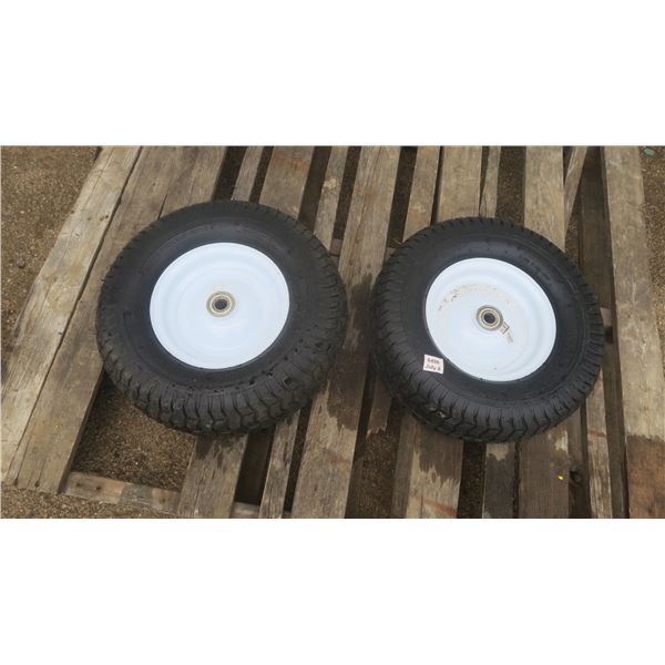 set of 2 - 16x5.00-8 wheels