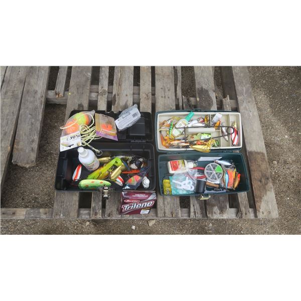 assorted fishing tackle