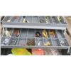 Image 3 : tackle box with assorted fishing tackle