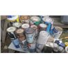Image 4 : large lot of partial cans of paint and stain