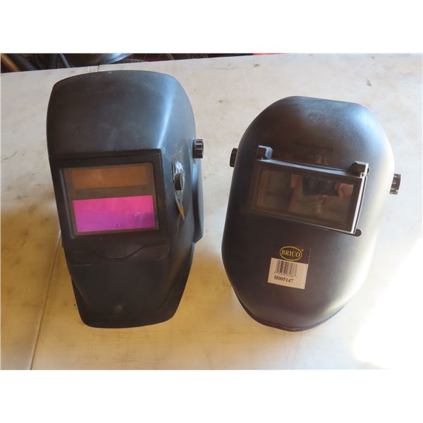 2 welding helmets