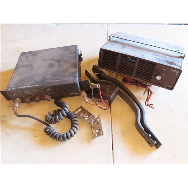 Car heater + Cobra 18 Ultra Weatherband radio/transceiver