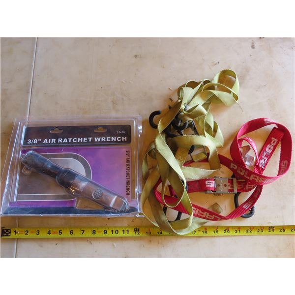 3/8" Air Rachet Wrench and 2 rachet straps