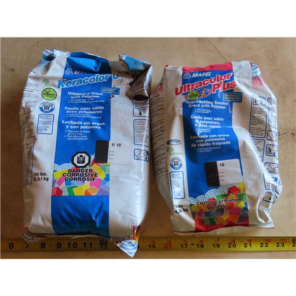 Rapid setting sanded Grout with polymer + Unsanded grout with polymer