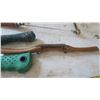Image 3 : 2 hammers, spokeshave, saw and prybar