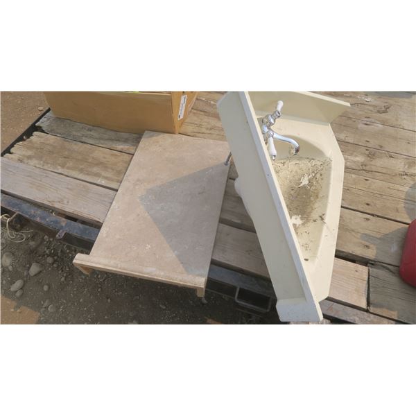 sink and counter piece