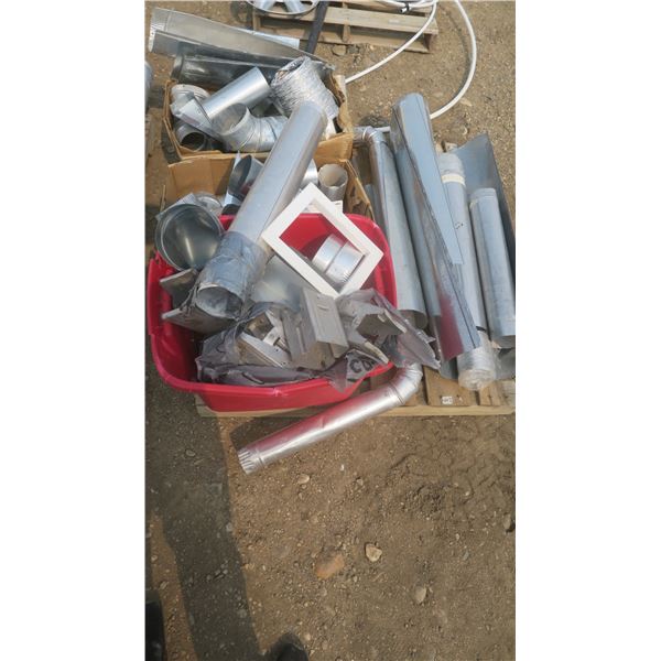 pallet of aluminum fittings