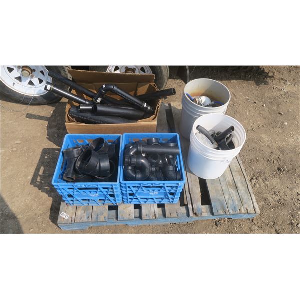 pallet of plumbing supplies