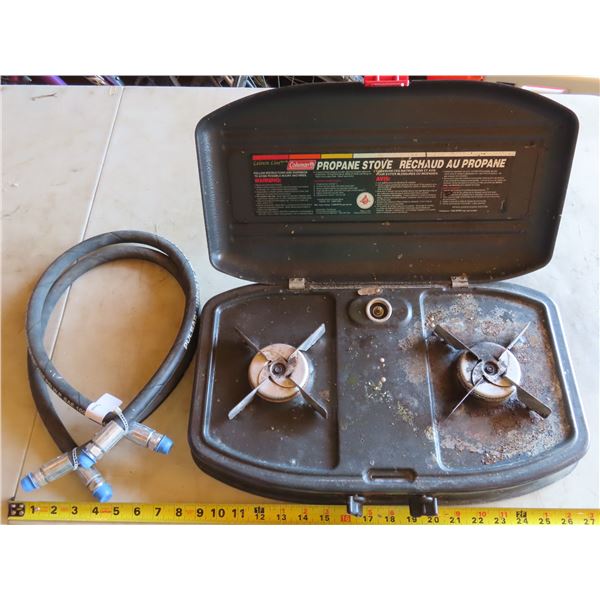 Coleman propane stove + 2x Pulsar 122SN-06 3/8" 4800 PSI hoses
