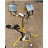 Image 1 : 3 work lights (2 lights on stand - legs of stand need some repair)