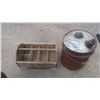 Image 1 : gas can and wooden tool box