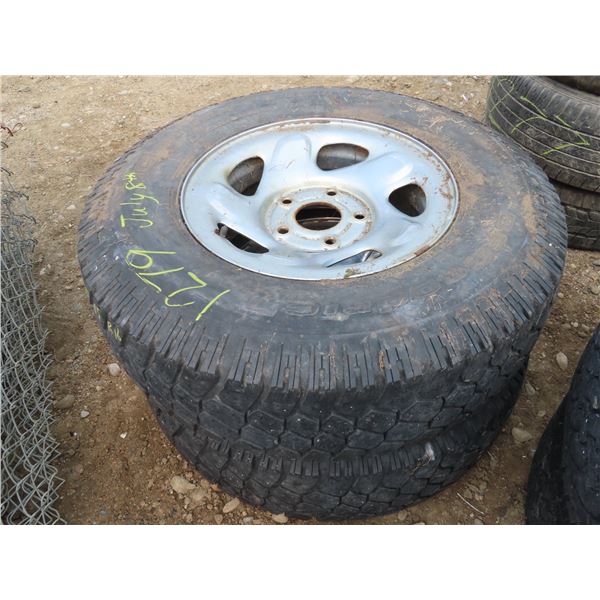 Set of 2 LT235/85R16 120/116Q BFGoodrich Commercial T/A Tire with rims ...