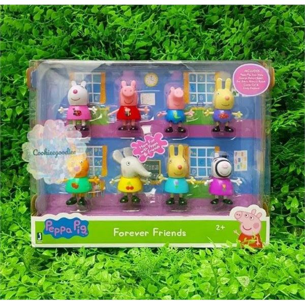 NEW PEPPA PIG FOREVER FRIENDS 8PC TOY SET