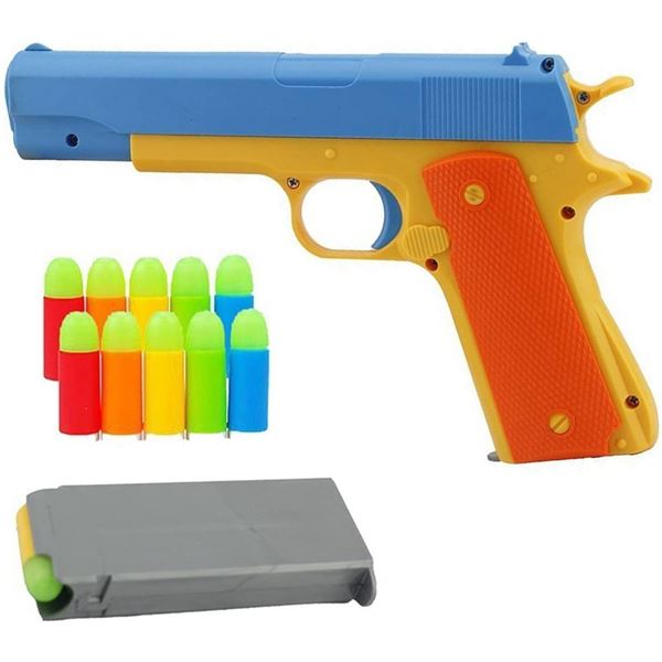 NEW 1911 COLT TOY GUN WITH FOAM BULLETS