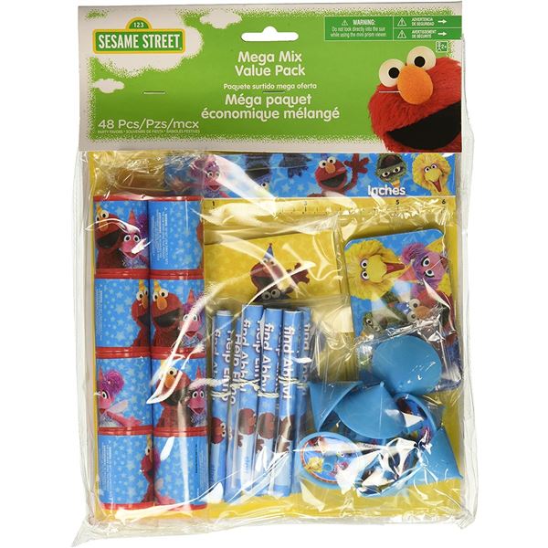 NEW SESAME STREET MEGA MIX VALUE BAG & LOOT BAGS