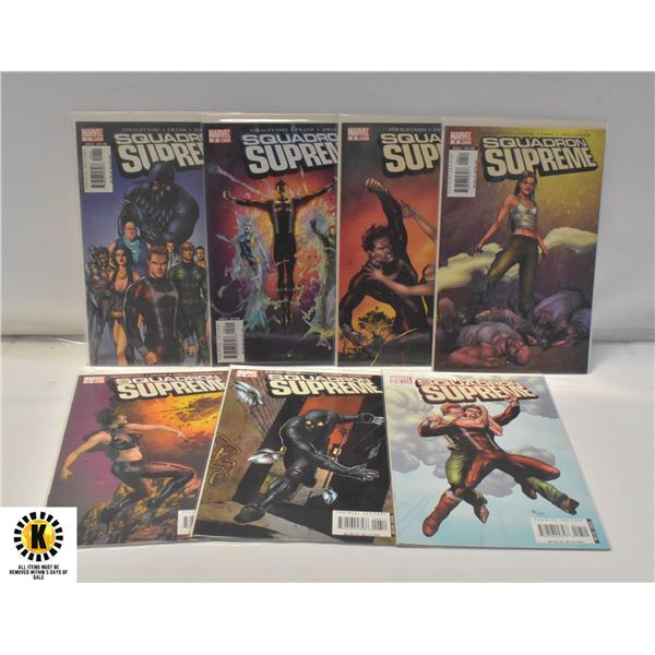 MARVEL SQUADRON SUPREME #1-7 COMIC LOT