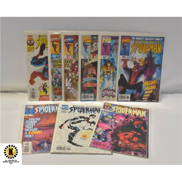 MARVEL SIPDERMAN #81-90 COMIC LOT