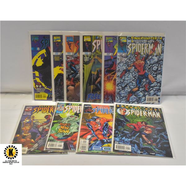 MARVEL SIPDERMAN #81-90 COMIC LOT, ANNUALS