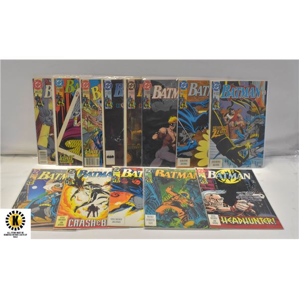 DC BATMAN #470-487 COMIC LOT