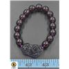 Image 1 : #242-PURPLE  OBSIDIAN BRACELETED 12MM/8"